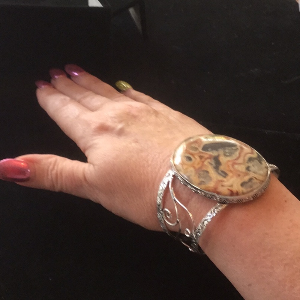 ⭐️Jaw Dropping ⭐️Crazy Lace Agate Bracelet - Picture 3 of 8
